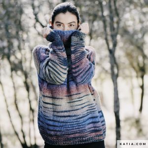 pattern knit crochet woman sweater autumn winter katia 6232 20b g