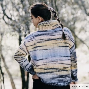 pattern knit crochet woman sweater autumn winter katia 6232 20c g