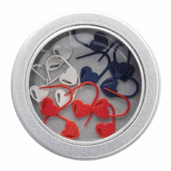 Tulip Stitch markers heart set (small)