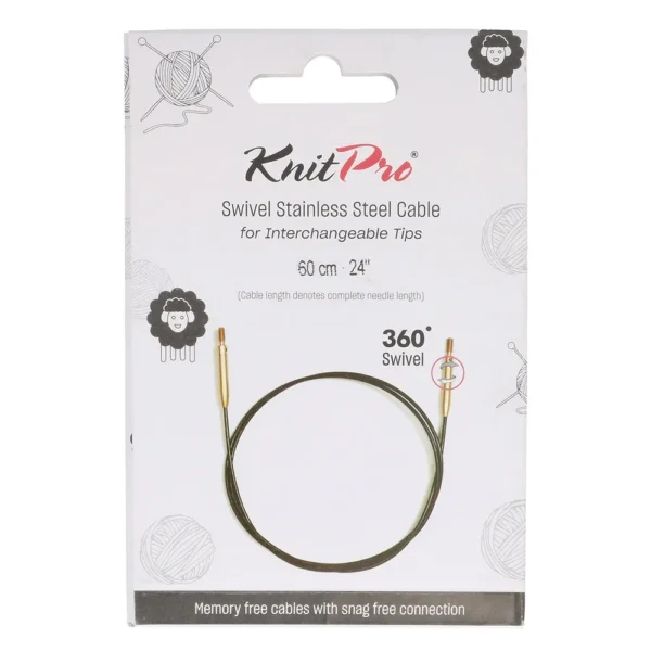 KnitPro Swivel 360° Interchangeable cable