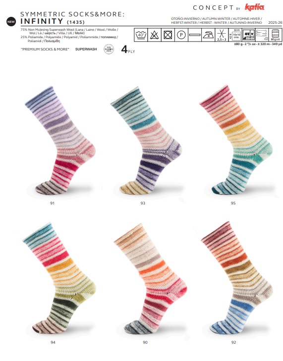 Concept by Katia Symmetric Socks & More Infinity