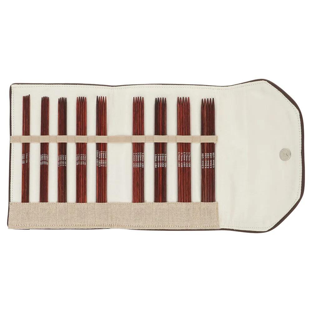 Double pointed wooden needle set KnitPro Cubics