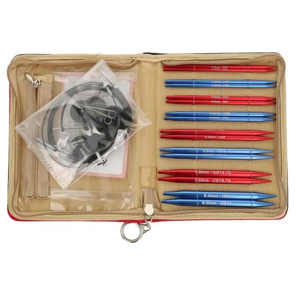 Interchangeable needle set KnitPro Red Wave (13 cm)