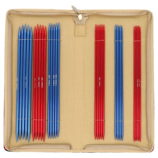 Double pointed needle set KnitPro Red Wave (20 cm)