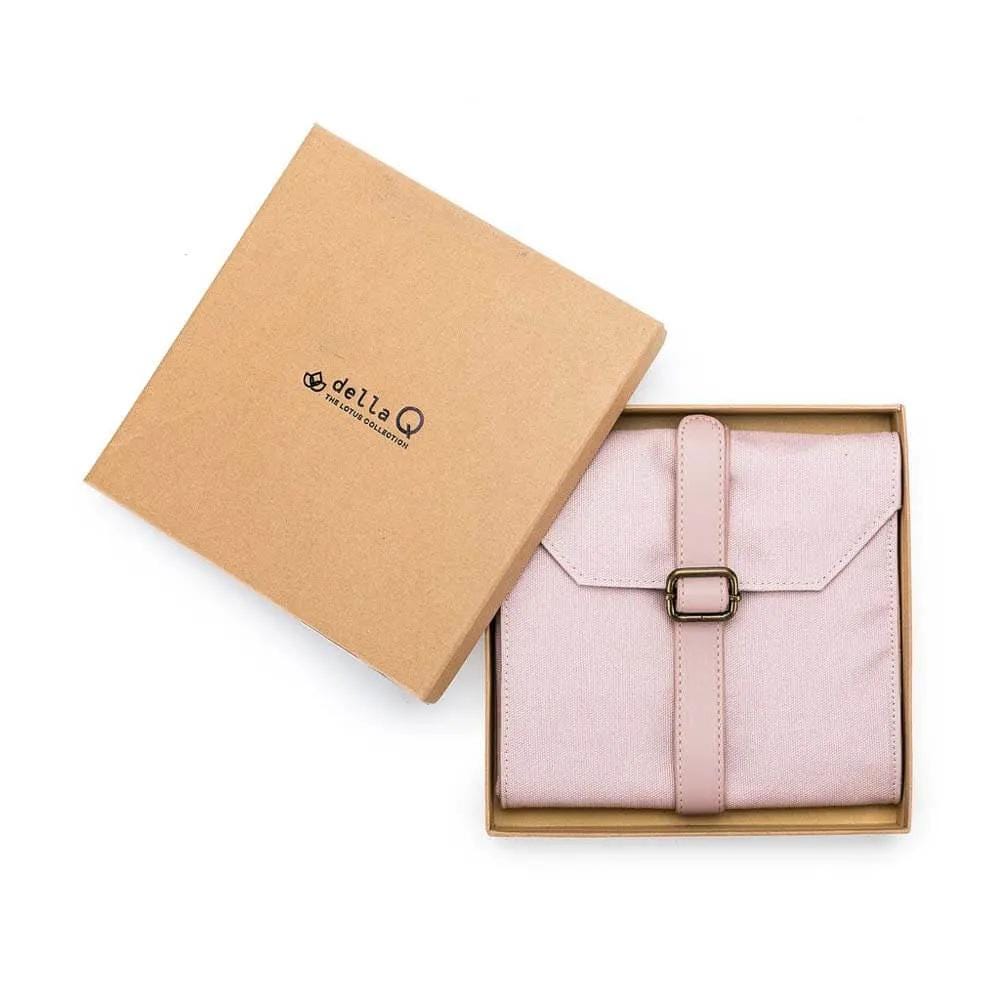 Canvas needle case Della Q for 14 pairs of needle tips, 20.3x19x2.5cm