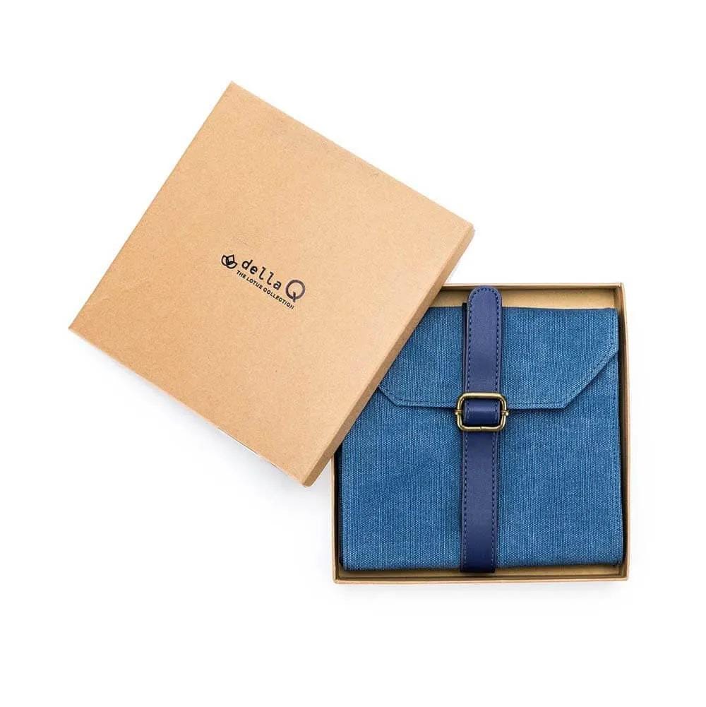 Canvas needle case Della Q for 14 pairs of needle tips, 20.3x19x2.5cm