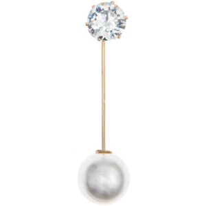 Rhinestone bead pin straight, 5 cm