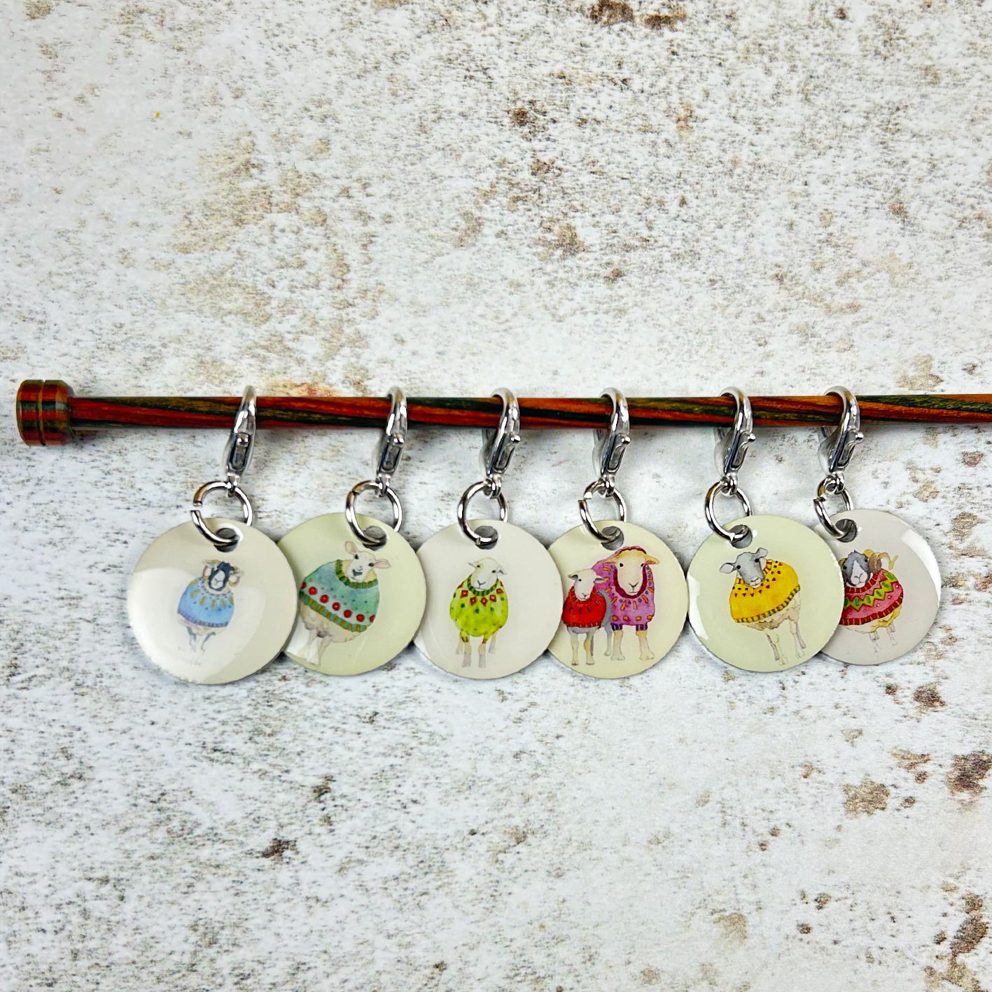 Emma Ball Stitch markers set of 6