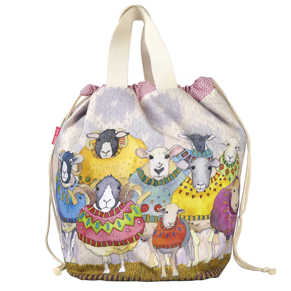 Emma Ball large bucket bag "Sheep in sweater"
