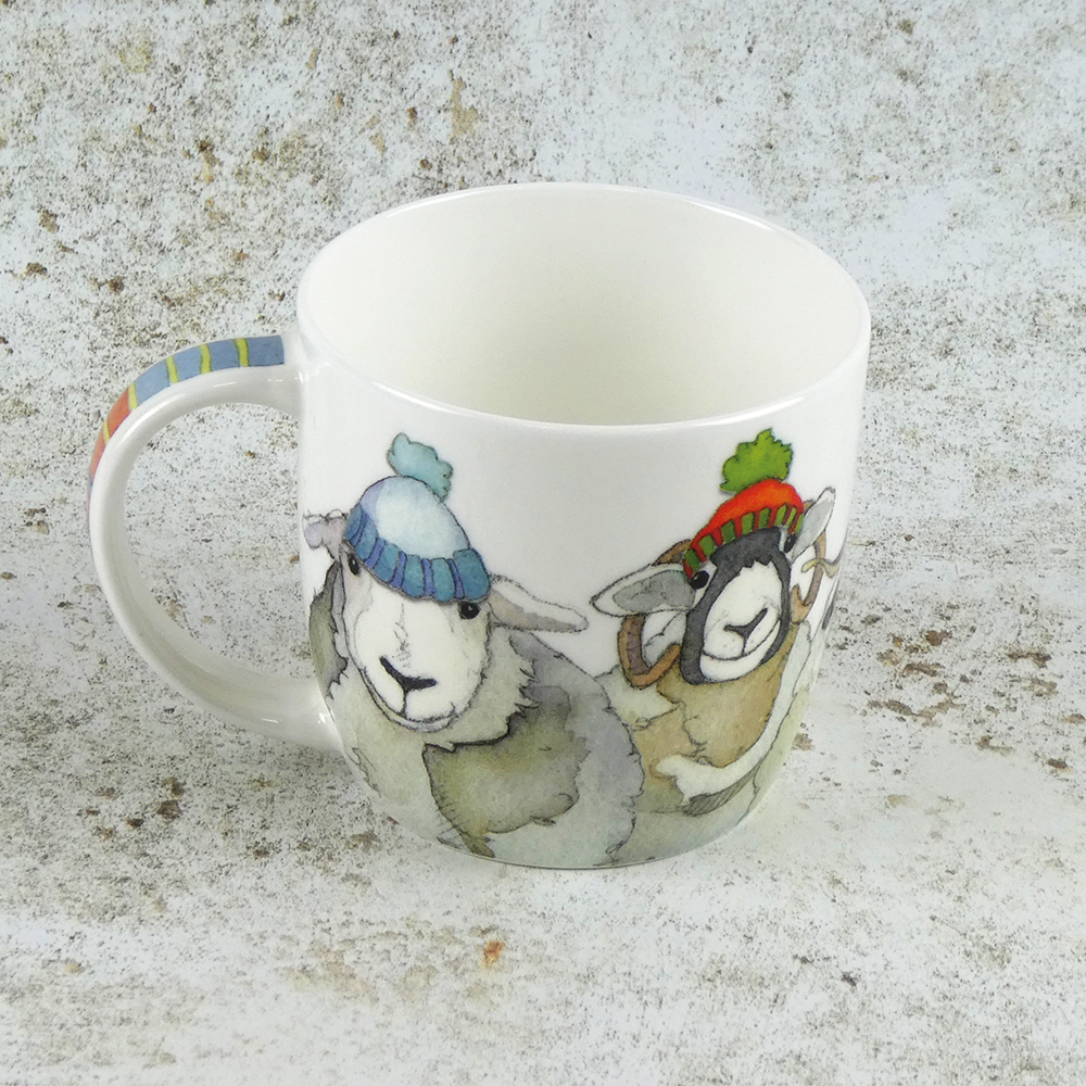 Emma Ball Happy Sheep fine bone china mug